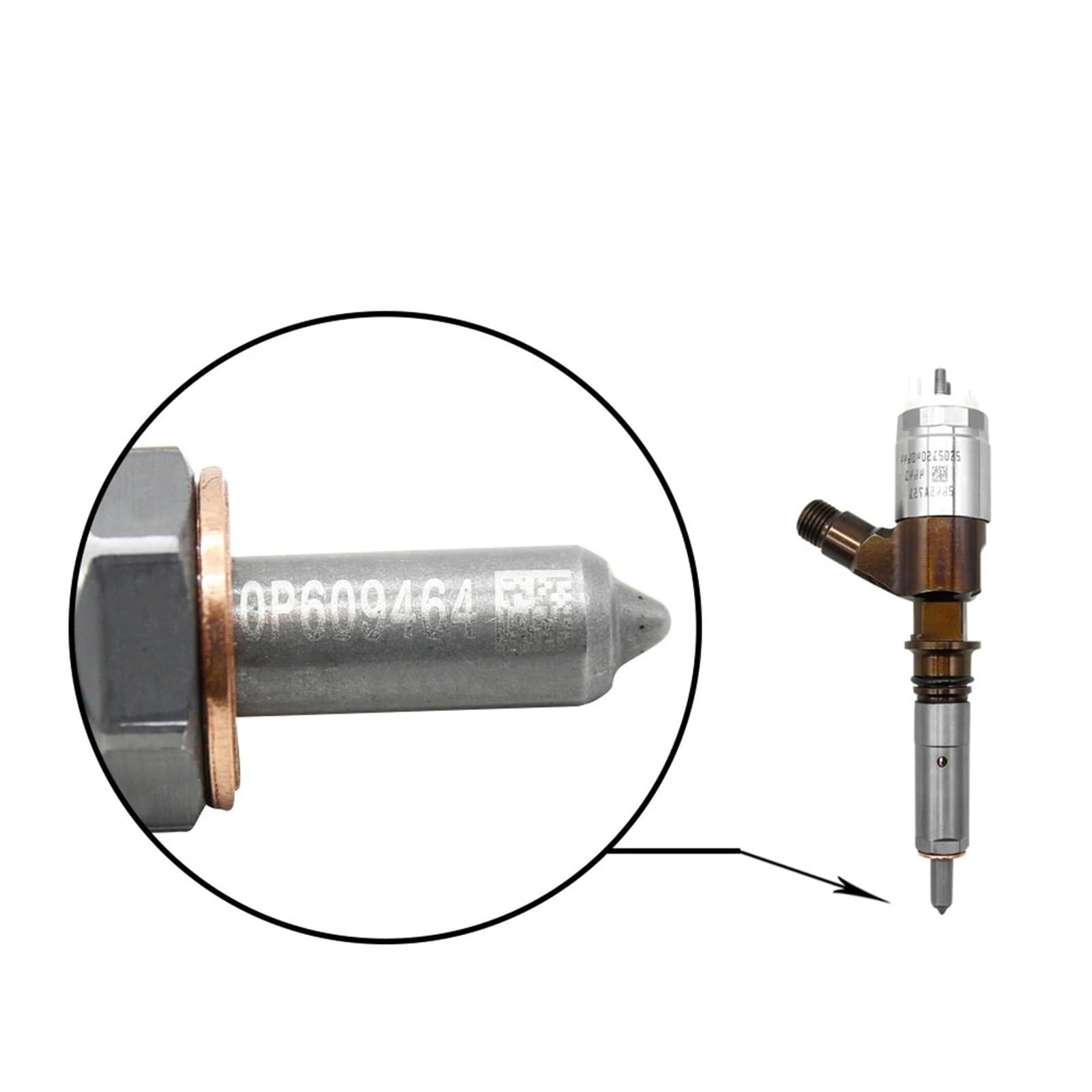 Iniettore Di Carburante Iniettore Di Combustibile Diesel 2645A751 Per La Guida Comune 320-0655 Del Motore CAT C6.6 Per L'escavatore