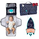 BabyOrbit Portable Diaper Changing Pad - Large & Long Changing Station kit for Boy & Girl, Baby Shower Gifts, Baby Registry Search, Newborn Essentials Must Have