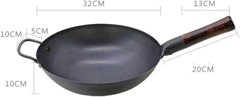 手作りの鉄、手鍛造の純鉄キッチンU、コーティングされていない錬鉄、ノンスティックキッチンU、家庭用ラウンド料理鋳鉄、