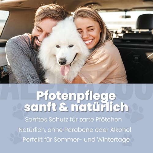 alphazoo Big Paw-ty Pfotenstick 25 g - Pfotenpflege für Hunde - Pfotenbalsam gegen trockene Pfoten - Schutz vor Kälte, Streusalz & Austrocknung - natürliche Pflege mit Kokosöl, Sheabutter & Aloe Vera
