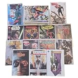 Comic Book Lot – Choose Marvel, DC, or Mixed Pack – Bagged & Boarded – No Duplicates – Includes Spider-Man, Batman, Iron Man, Superman, X-Men – Great Gift Mystery Box (Mixed – 50 Comics)