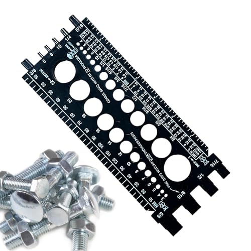 Strumento di dimensione del misuratore di filettatura – Tester di filettatura del bullone, Tester di filettatura del bullone – Calibro del passo micrometrico del dado – Strumento manuale