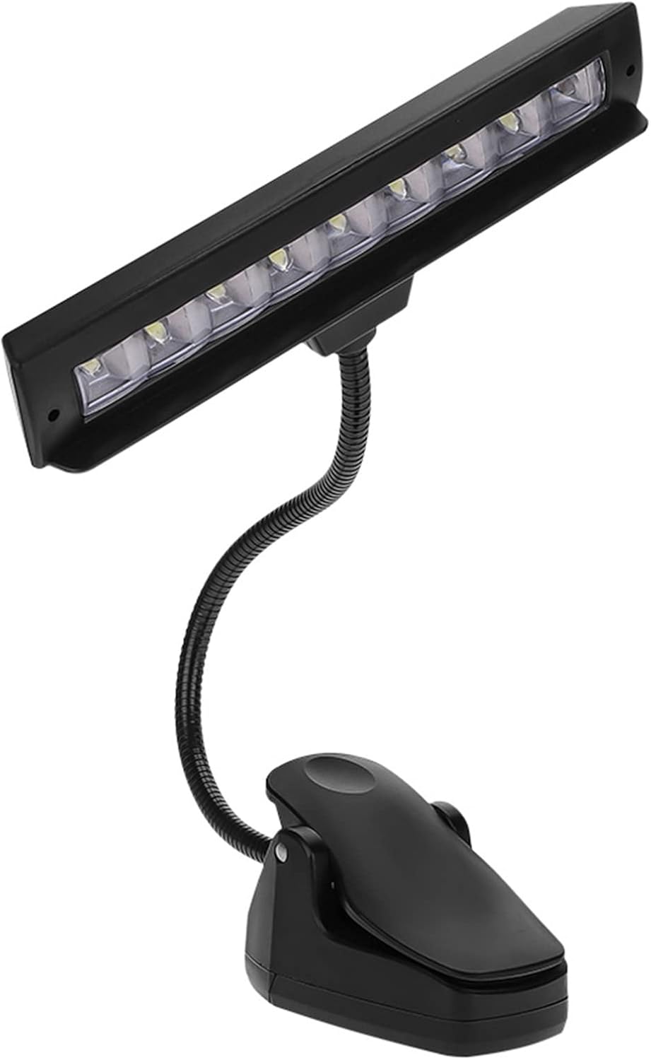 Walfront Flexible LED Desk Light 9 LEDs Clip On Light for Music Stand Bedroom