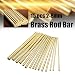 KingSo Brass Round Rods Bar Assorted Dia 2-8mm DIY Craft Tool Pack of 15