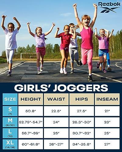 Reebok girls sweatpants active fleece cargo joggers tie dye - 6