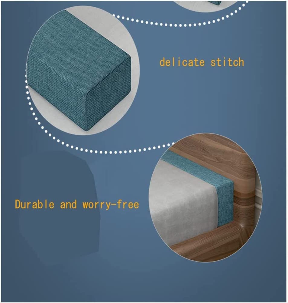 YURRO Almohada de cabecero de espuma de alta densidad para relleno de espacio de cama, conector de colchón individual a King, cojín de reposabrazos de sofá con funda extraíble