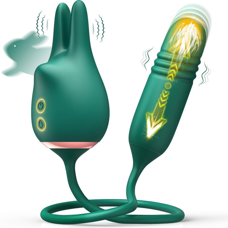 Vibrators Dildo Sex Toys for Women - Adult Toys Rabbit BOMBEX Original 3in1 Vibrating Thrusting G Spot Vibrator