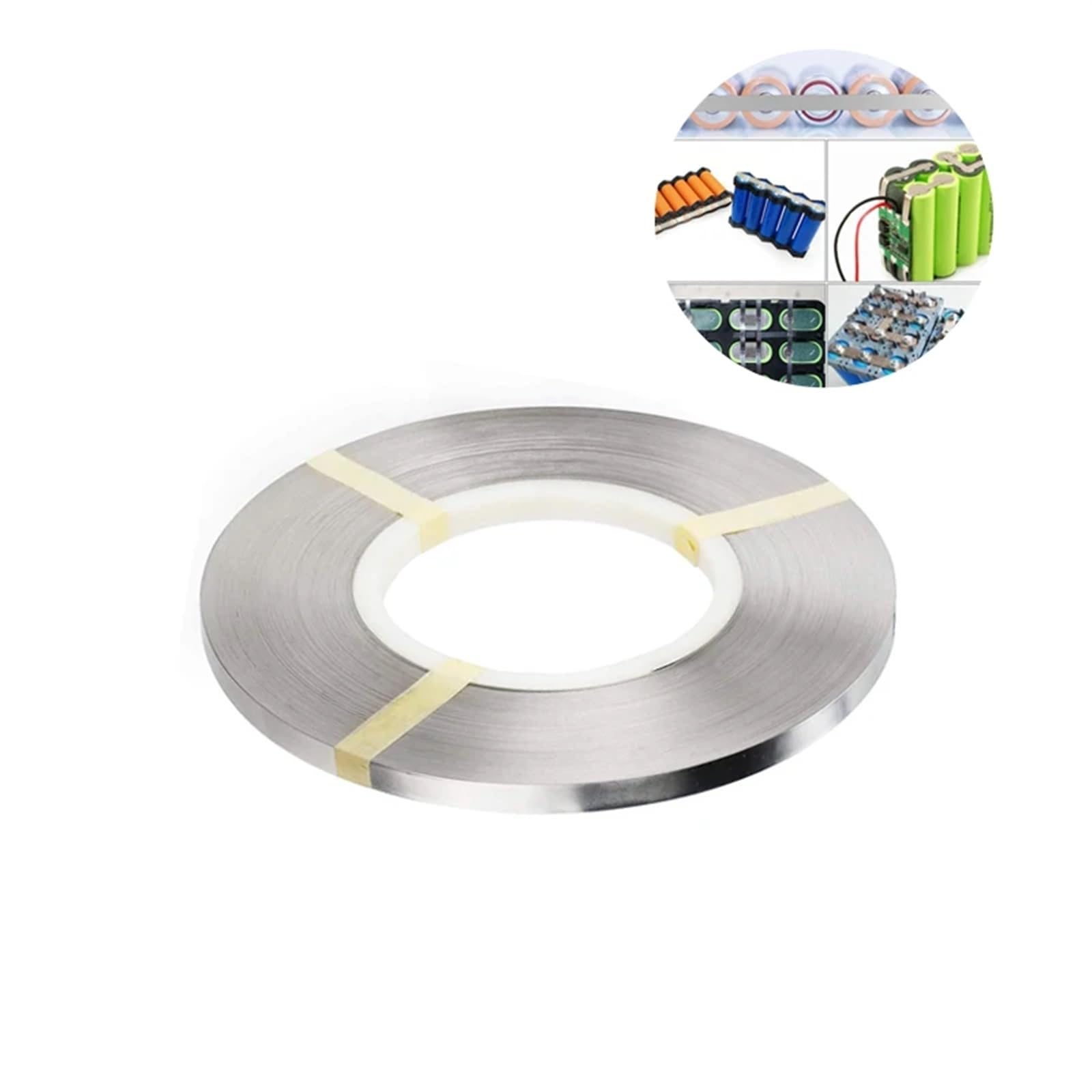 Nastro di acciaio nichelato, Striscia d'acciaio nichelata for la saldatura di rotoli da 1 kg 0,1-0,2 mm x 4-20(1kg 0.12x10mm)