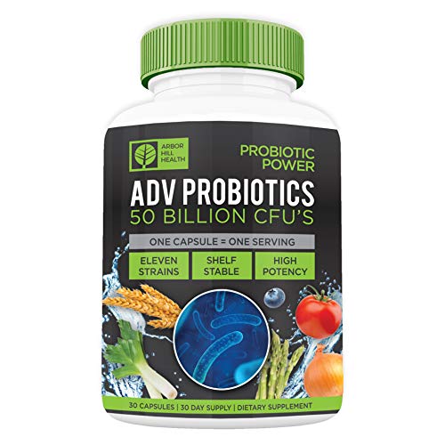 Wholefood Power High Potency 50 Billion CFU Probiotics | No Gluten Or Dairy, No GMO's, No Refrigeration Required | Targeted Release Capsules for Digestive Health | One Capsule is One Serving