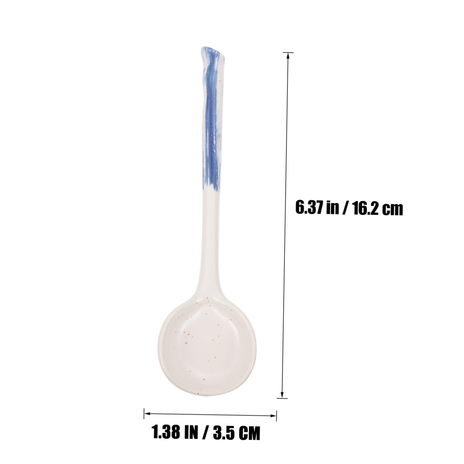 AUTSUPPL 2pcs Rice Spoon Japanese Style Spoon Household Spoon Soup Spoon for Hotel Noodles Flatware Dinner Spoons Vintage Porcelain Spoons Ceramic Spoon Kitchen Tableware Ceramics White