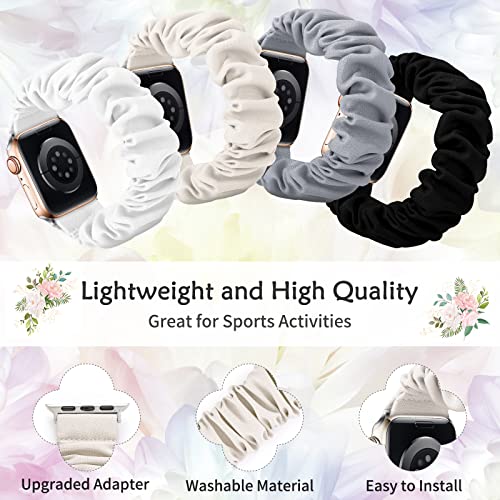 DigiHero Compatible for Apple Watch Straps Scrunchie 40mm 42mm 44mm 41mm 38mm 45mm 46mm - Image 4