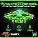 Force1 Scoot Hand Operated Drone for Kids or Adults - Hands Free Motion Sensor Mini Drones, Easy LED Indoor Rechargeable Flying Ball Drone Toy for Boys and Girls (Green)