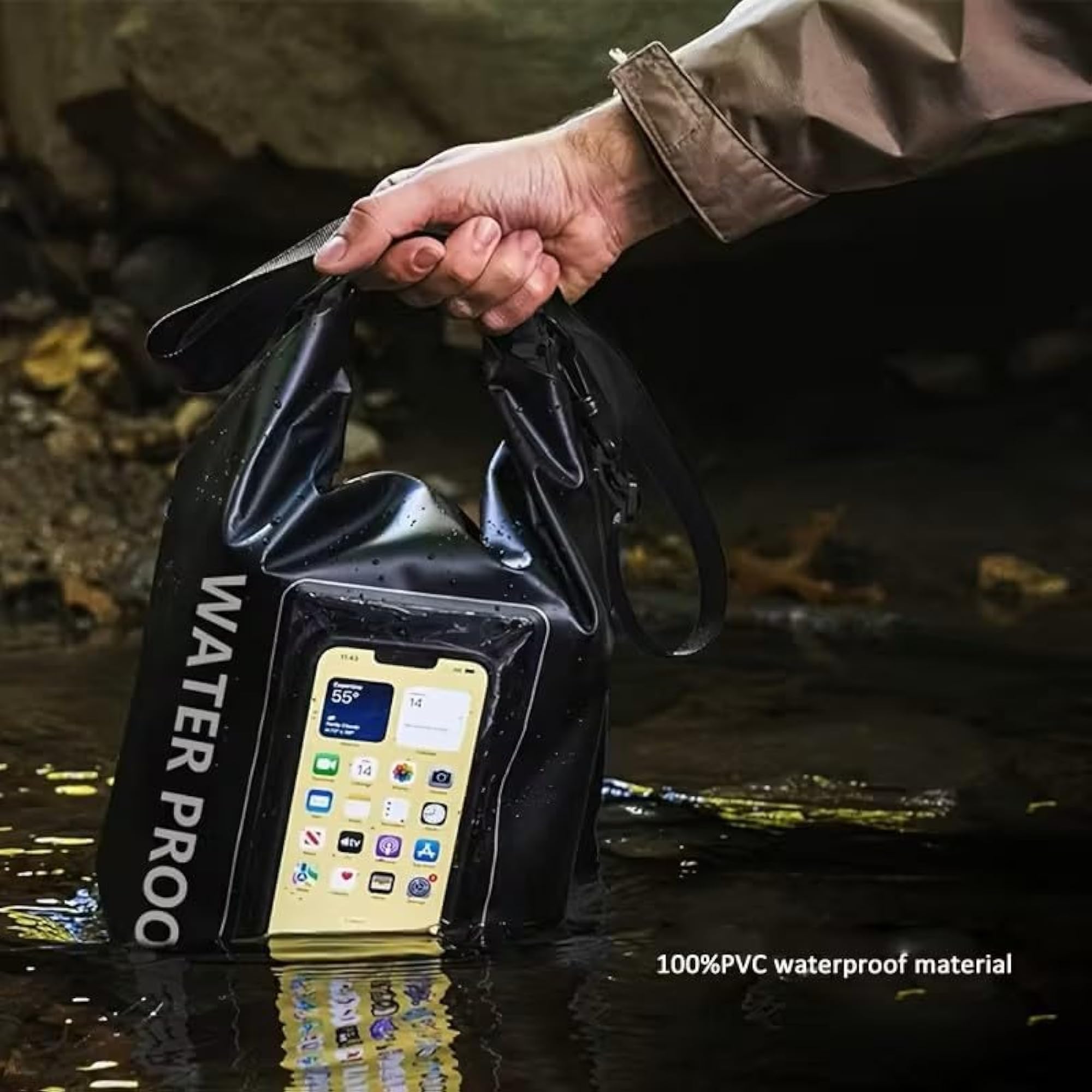 Compact Waterproof Phone Pouch with Adjustable Strap