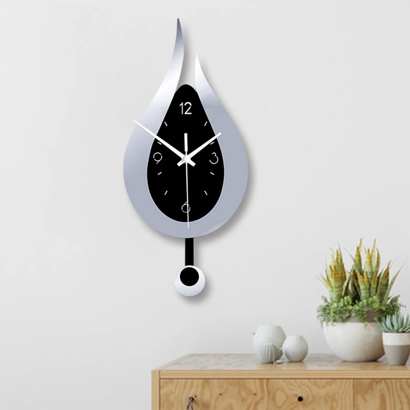 Orologio da Parete dal Design Moderno con Gocce d'Acqua per Orologio a Pendolo Acrilico Creativo