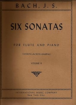 Paperback Bach, J.S.: Six Sonatas for Flute and Piano, Volume 2 Book