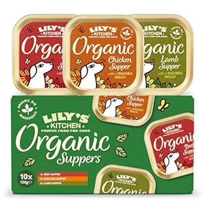 Lily’s Kitchen Made with Natural Ingredients Adult Wet Dog Food Trays Organic Variety Pack 10x150g