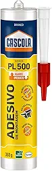 Cascola Cola Monta & Fixa PL 500 Interior, Adesivo de montagem extraforte, Cola para madeira, MDF, compensado, concreto, entre outros materiais, Cartucho com 360g