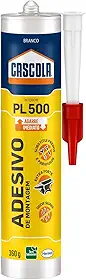 Cascola Cola Monta & Fixa PL 500 Interior, Adesivo de montagem extraforte, Cola para madeira, MDF, compensado, concreto, entre outros materiais, Cartucho com 360g