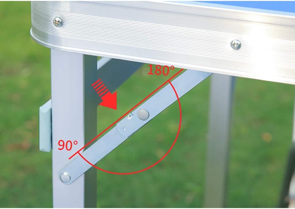 Folding Table and Chair Set, Portable Outdoor Stall Table, Home Dining Table, Study Desk, (table×1+chair×4) for Home, Outdoor, 3 Colors (Color : B)