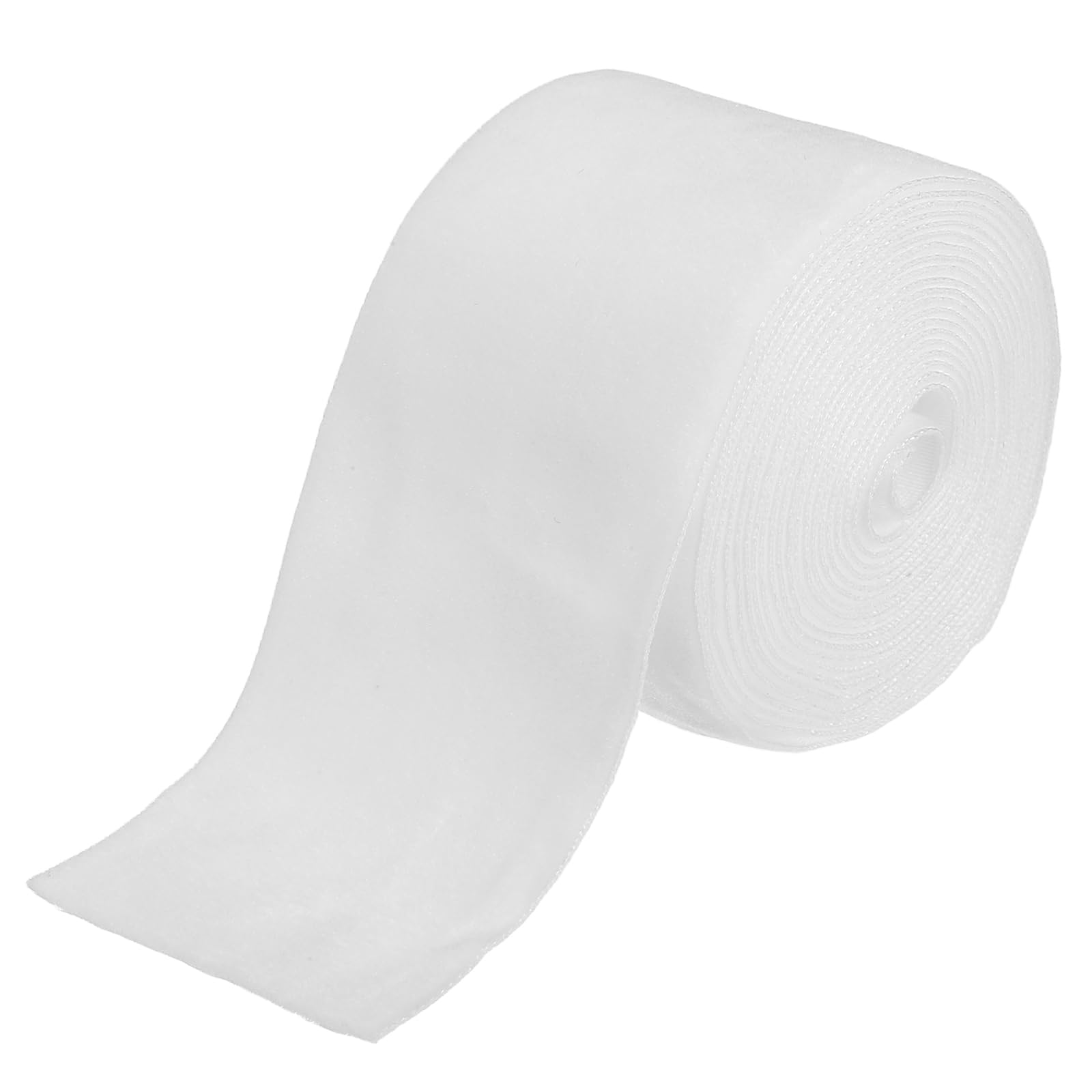 sourcing map Velvet Ribbon 2 Inch x 3 Yard Single Face Spool Silky Velvet Fabric for Bouquets DIY Crafts Gift Wrapping Wedding Party White โ image 1