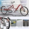 Electric Tricycle For Adults, 20" Electric Trike, 48v 250w Motorized Electric Bicycle Bikes, 3 Wheels 7 Speed Ebike With Removable Battery, Aluminum Frame & Large Basket red #3