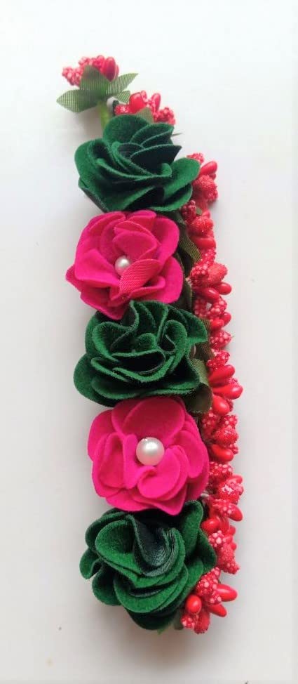 VARNI ENTERPRISEHair Pins Styling Clips For Women Girls Fashion Accessories Party Jewelry (SP-BB-01 RED POLENS GREEN RANI FLOWER)