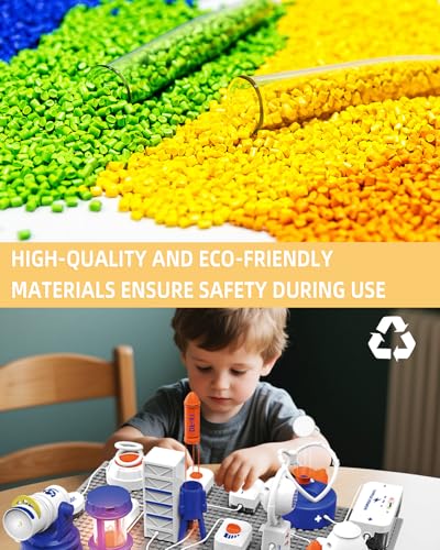 Image of Science STEM Kits for Kids, Electronics Exploration Kit, 41 Pcs DIY Circuit Parts, Over 700 Projects, STEM Educational Toy Gifts for Kids Boys Girls Ages 3 4 5 6 7 8 9 10 11 12, Color Project Manual