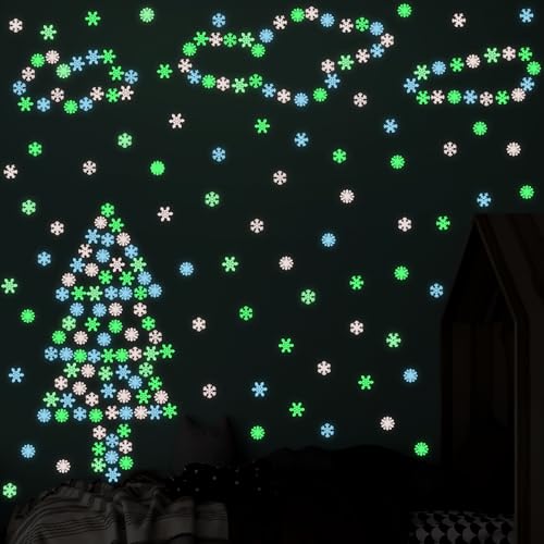 Estrellas adhesivas plásticas fluorescentes luminosas 100 pcs miniatura 7