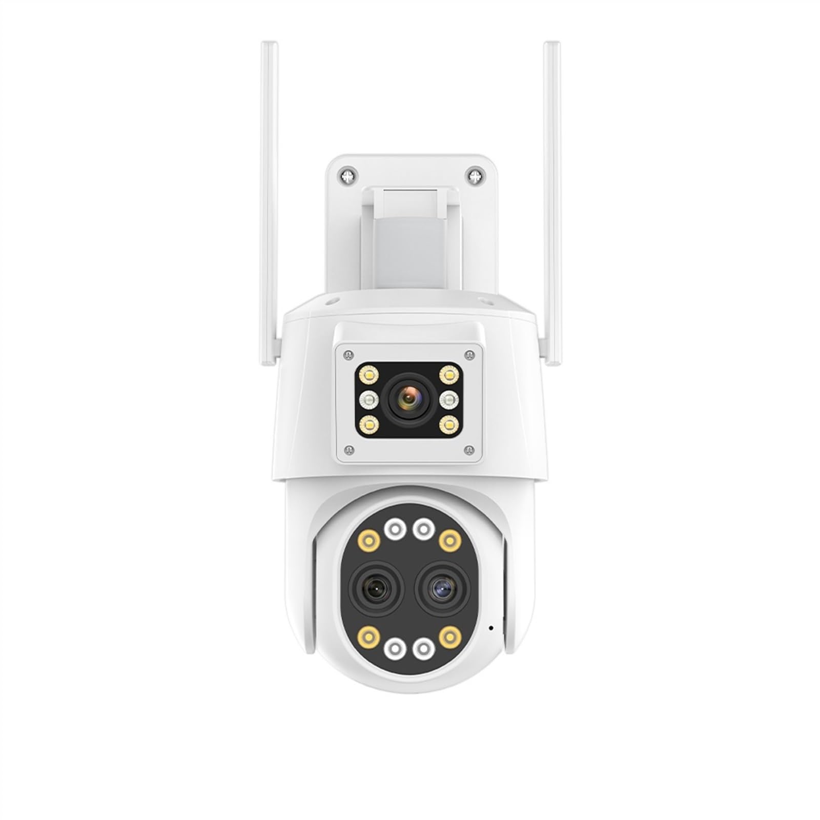 MKHJKIOII Security Camera, 4G SIM Card IP Camera 4K HD Three-Lens PTZ 2K Dual Screen Security AI Auto Tracking P2P Surveillance(4K 4G Camera)