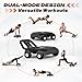 EAST MOUNT Ab Roller Wheel - Ab Roller with Elbow Support for Core Workout Belly Fat Automatic Rebound Abdominal Wheel for Women Men Home Gym Equipment (Black)