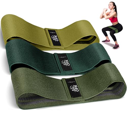 Image of CFX Resistance Bands Set, Exercise Bands with Non-Slip Design for Hips & Glutes, 3 Levels Workout Bands for Women and Men, Booty Bands for Home Fitness, Yoga, Pilates