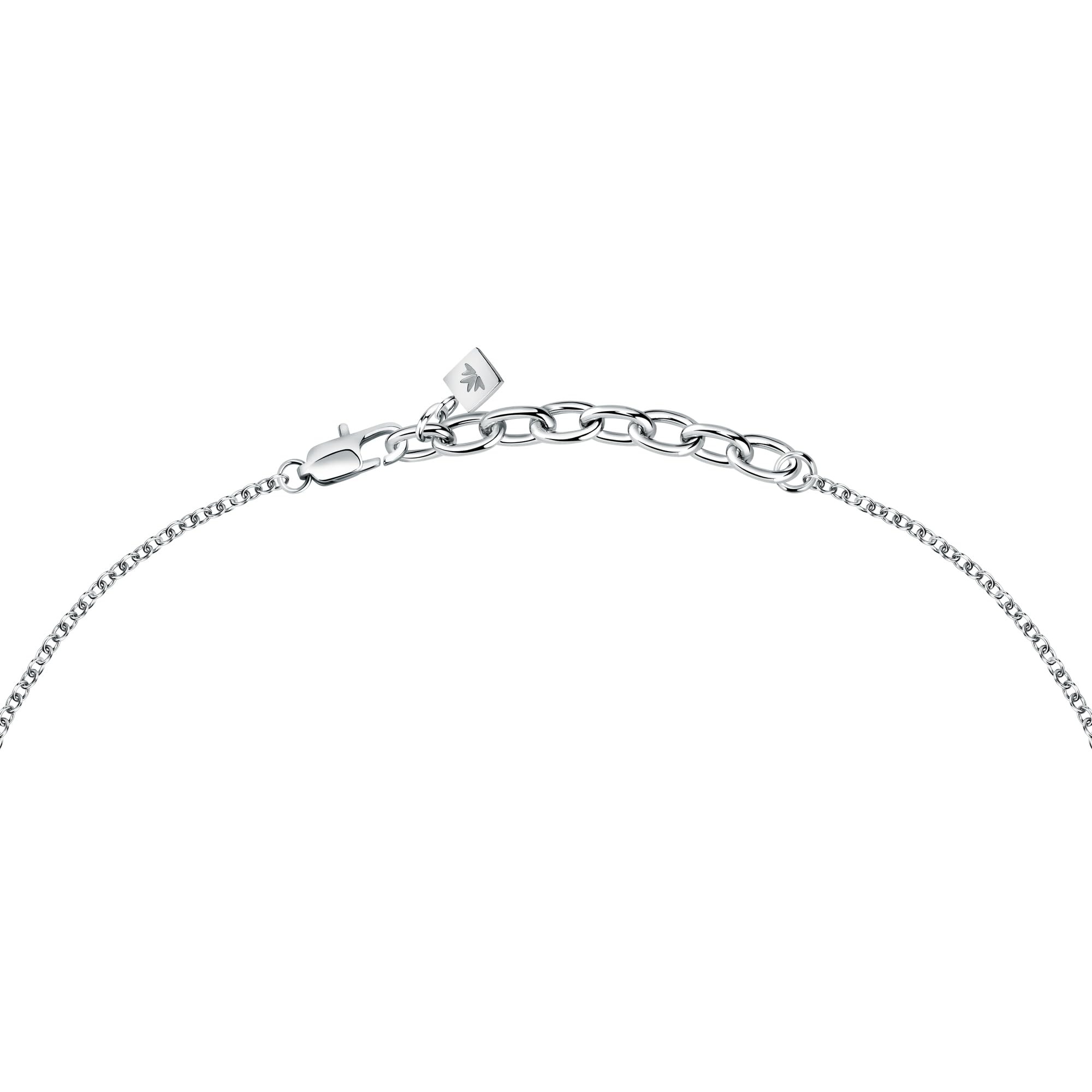 Morellato Collana Uomo in Acciaio Inossidabile, Pietra Pavè, IP Oro Rosa, Collezione Versilia, Rosa dei Venti - SAHB13