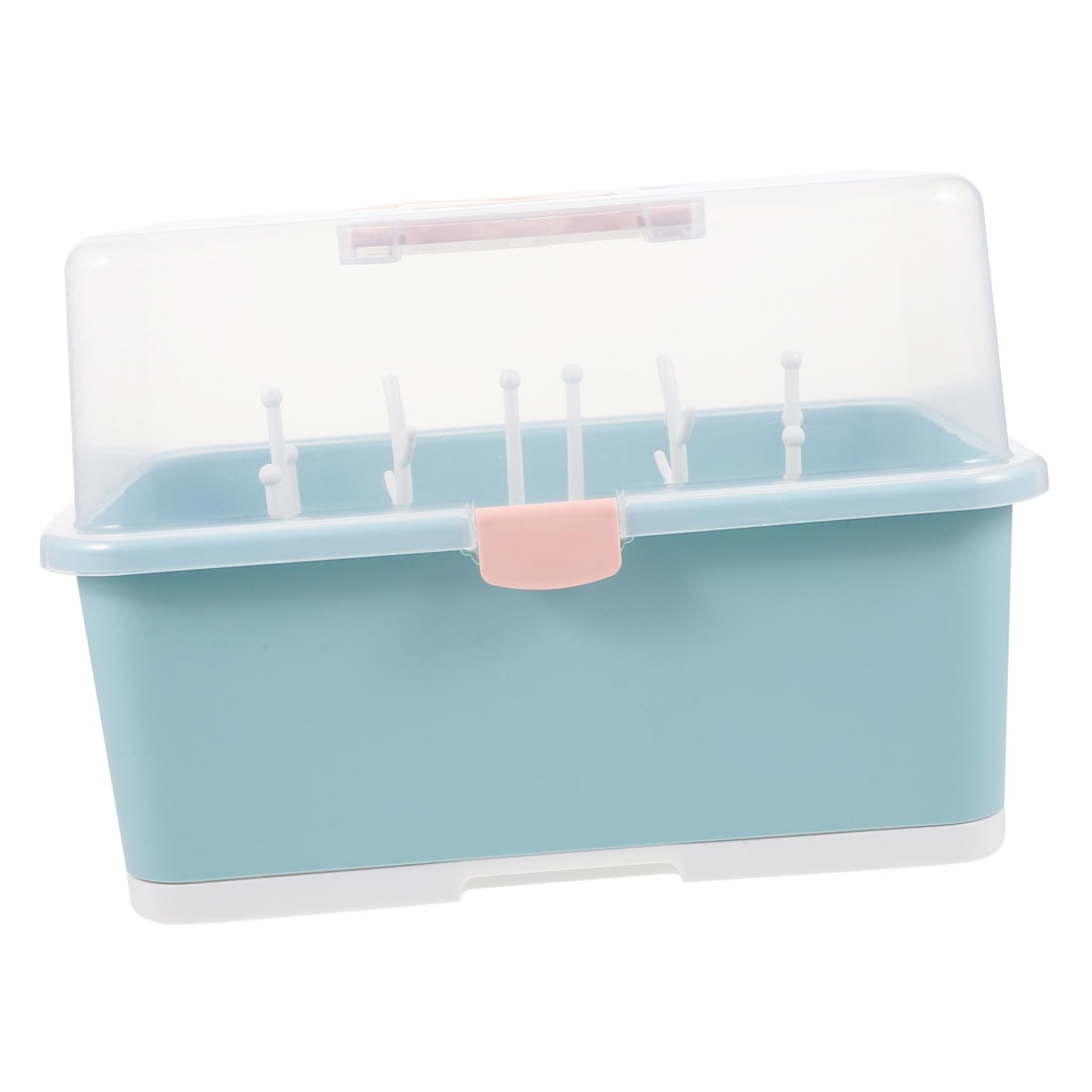 ORFOFE Große Trockenbox für Babyflaschen mit Abtropffunktion aus Pp, Grün | 1 Stück, Praktisch für Stillzubehör, zum Aufrechtstellen und Ordnen im Babybad