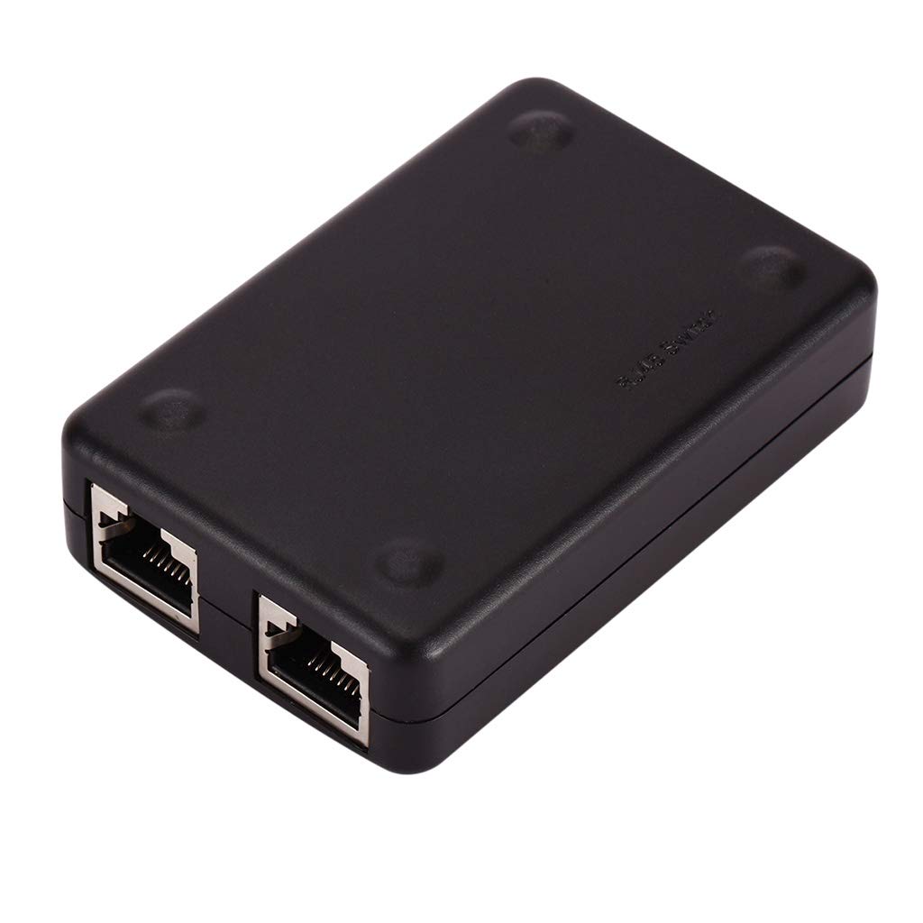10 set di 2 porte Lan Hub interruttore di rete Ethernet adattatore splitter per computer