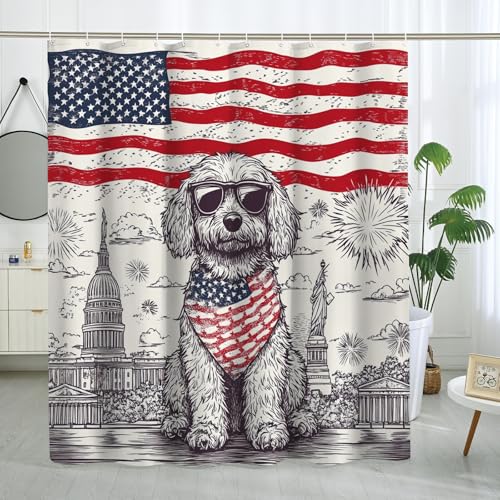 Rideau de douche en polyester de qualité supérieure 183 x 213 cm