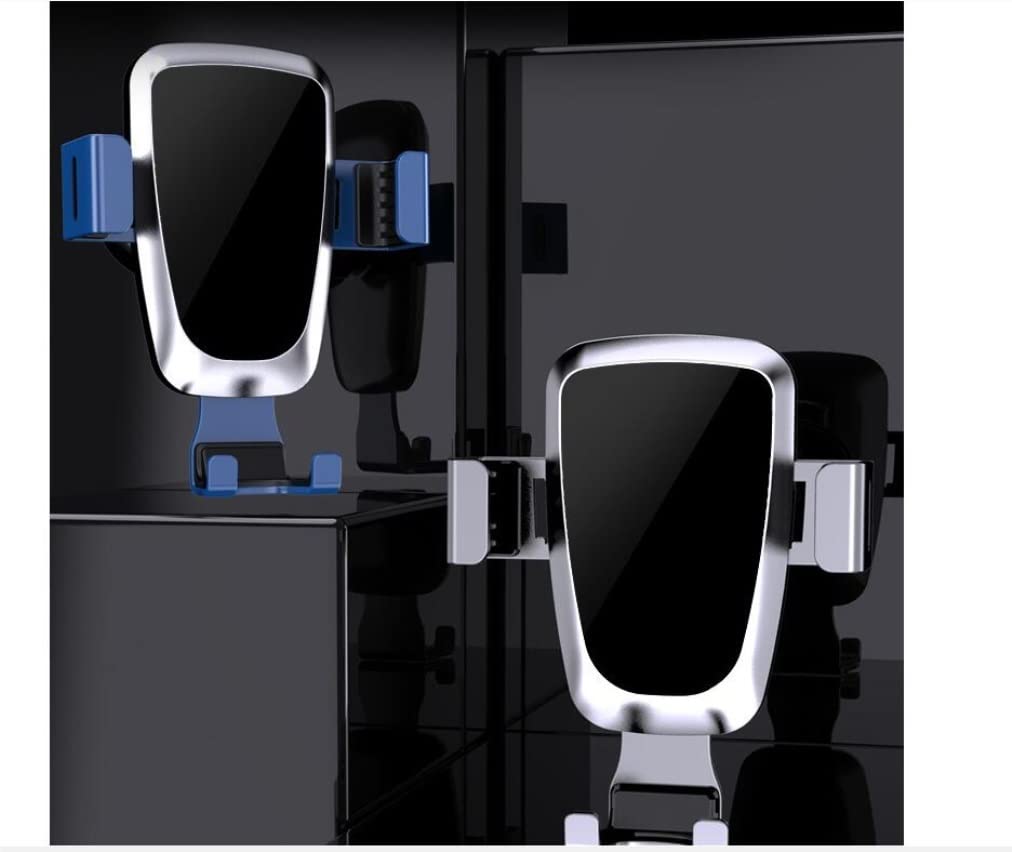 Samochodowy Uchwyt na Telefon Uchwyt samochodowy do telefonu Air Vent Clip Mount Mobile Stand Smartphone GPS Support Uchwyt na Telefon do Samochodu (Blue : Black)