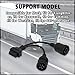 AMHTDOL OBD 6pin 9pin J1708 J1939 Cable for Truck 6+9pin to OBD2 16pin Adapter Fit for Cummins Heavy Duty Truck Scanner Cable OBD to 9 pin J1939 6pin J1708 Split Y Connector for Diesel Diagnostic Tool