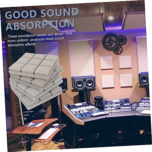 YARNOW 4pcs Paneles Acústicos de Espuma de Alta Densidad para Aislamiento Acústico en Estudios de Grabación, Cines en Casa, Oficinas, Reducción de Ruido y Color Gris miniatura 2