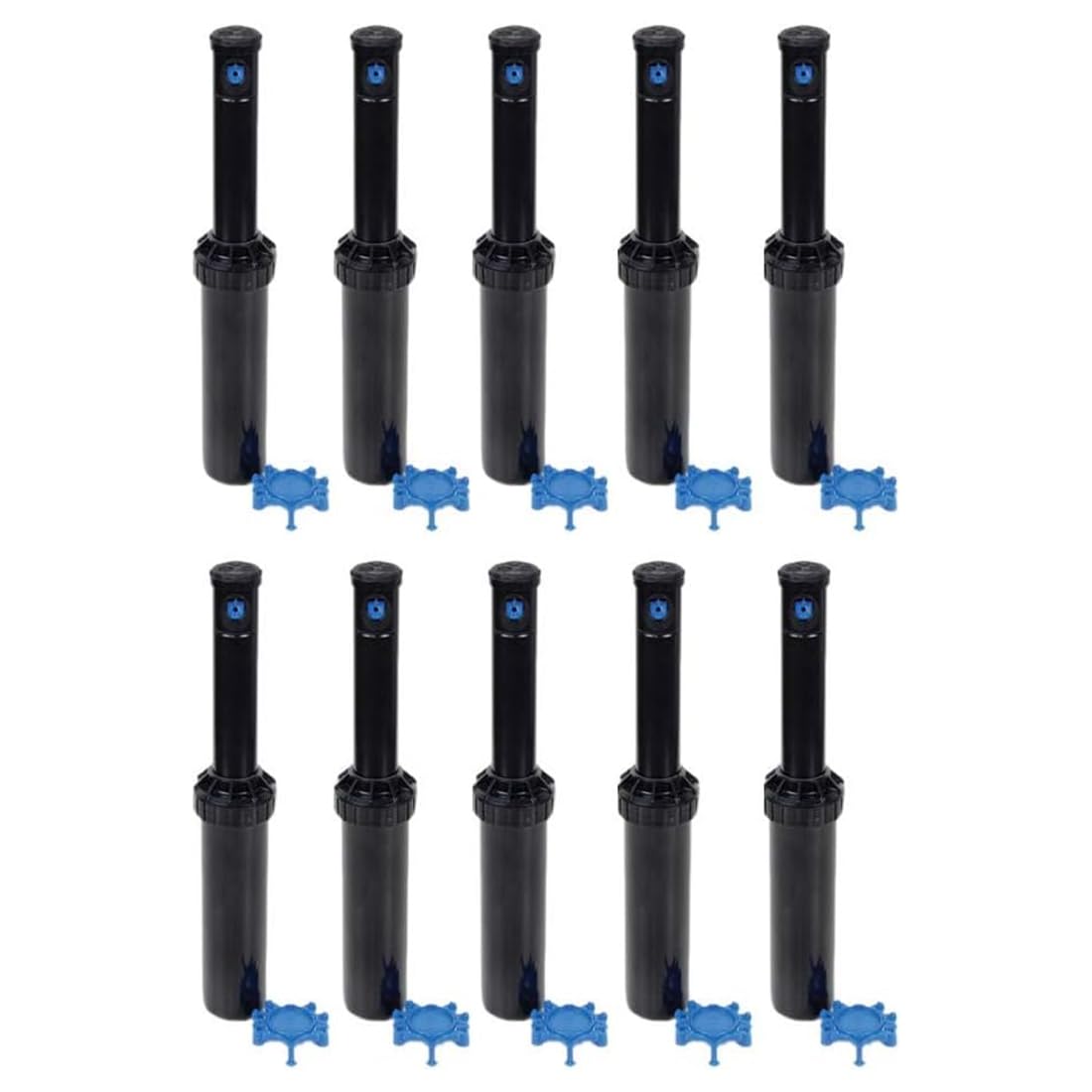 [Pack 10] Irrigatore pop-up a turbina 3504-PC, Rain Bird - Irrigatori per irrigazione prato - Irrigatori a turbina settoriali (40°-360º) di ½ di facile utilizzo per brevi e medi raggiungibili