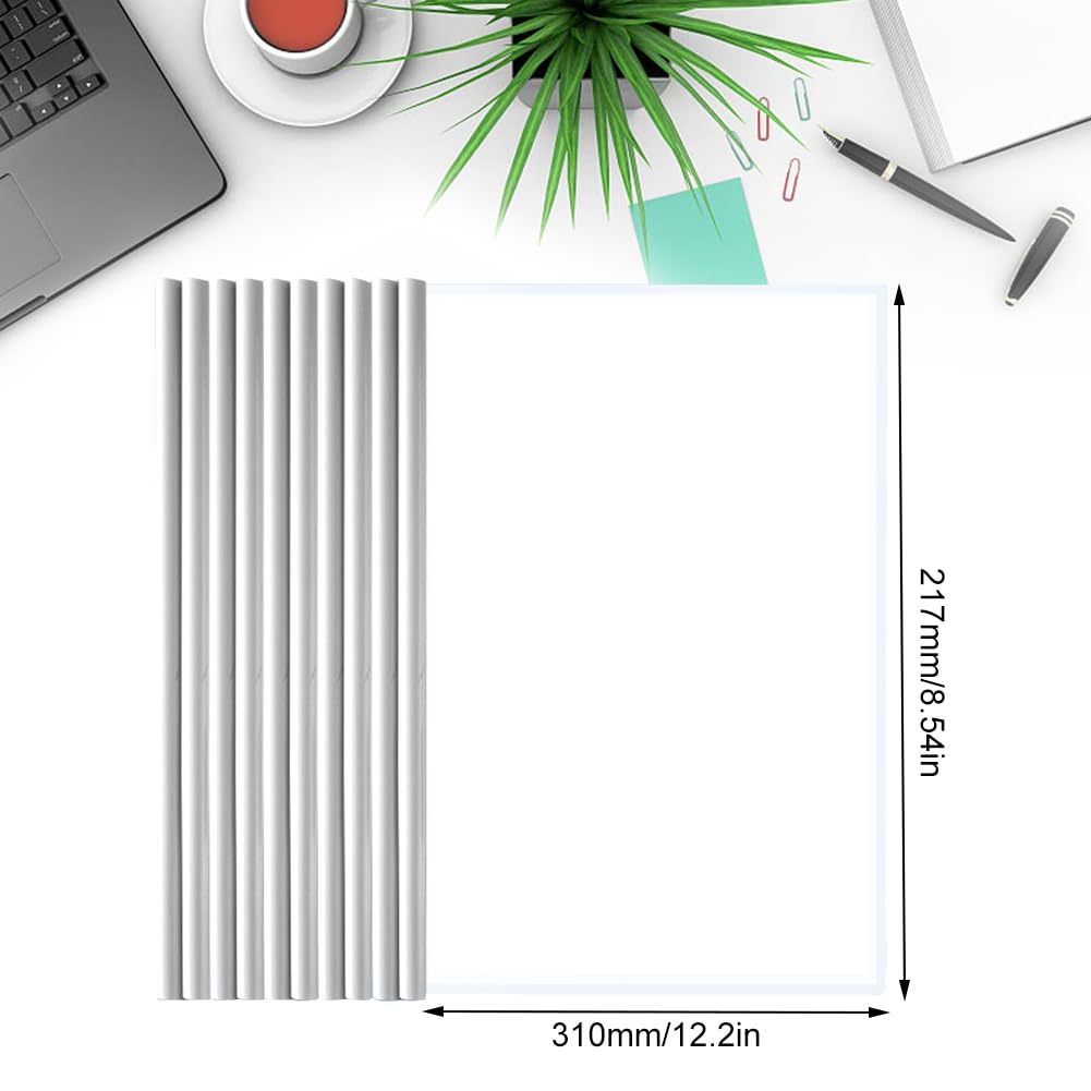 Plastica A4 Copertine Per Rilegatura, Cartella Di File Con Barra Scorrevole, 10 Fogli Copertina Per Report Con Clip