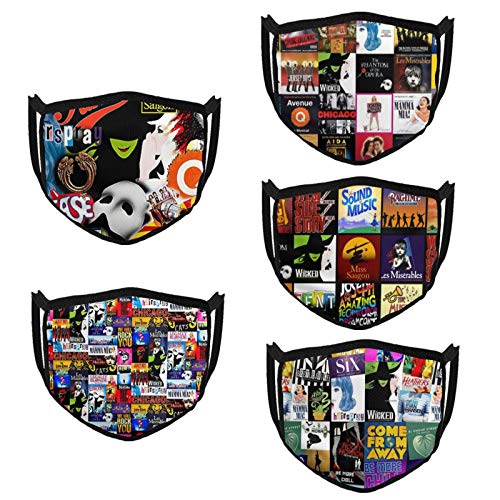 Broadway Musical Reuseable Face Masks