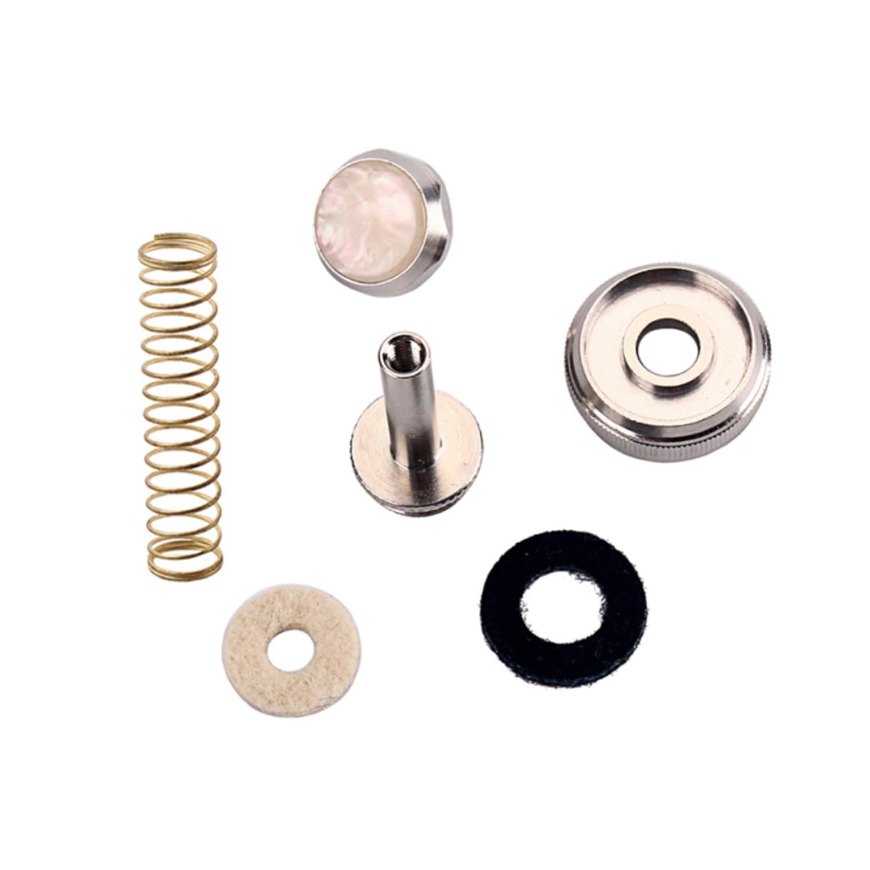BESTonZON 18piezas Botones Para Con Muelles De Accesorios Para Reparación y De Instrumentos