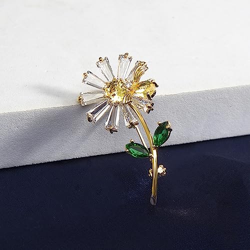 Image of Brooch Pins for Women Fashion Jewelry Cubic Zirconia Brooches and Pins for Birthday Wedding Party Gift