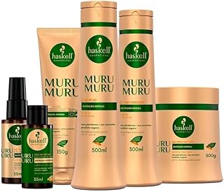 Kit Haskell Murumuru Sh Cond Máscara 500ml 6 Itens Completo