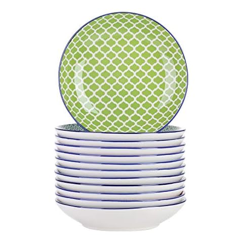 vancasso Macaron Hand Painted Soup Plate Set Cover