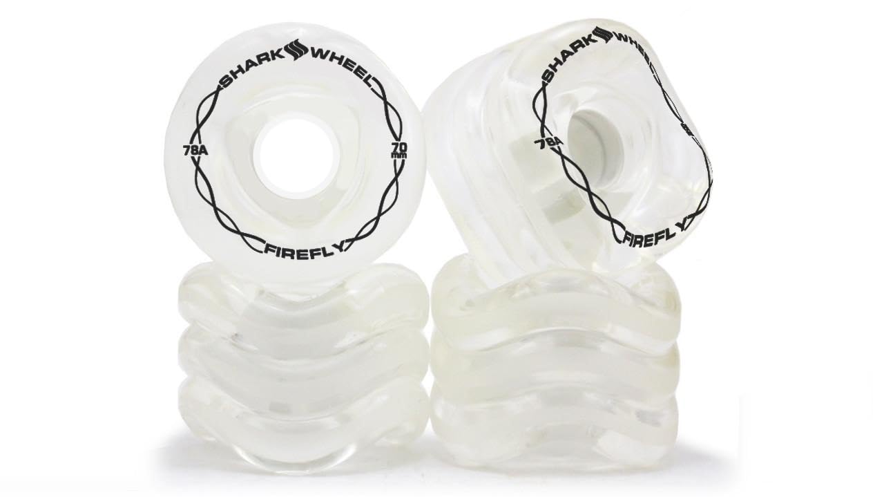Shark Wheelクリアグリーン 4個セット 70mm/78A Shark Wheels Sidewinders 70mm 78a Clear Green - CalStreets BoarderLabs