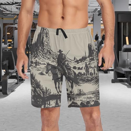 visesunny Men's Pajama Bottoms Lounge Sleep Shorts Soft Comfy Comfortable Breathable Pajamas Shorts with Pockets3