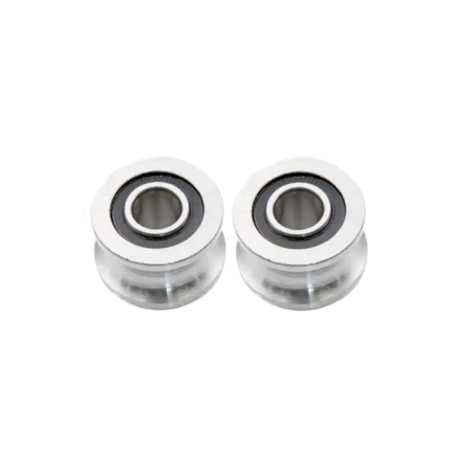 T22 8 * 22,5 * 14,5 * 13,5 mm Miniatur-Edelstahl-U-Rillen-Riemenscheibenlager, hochpräzises Schienen-Gleitrollen-Kugellager - Dichtungssatz-Sortiment