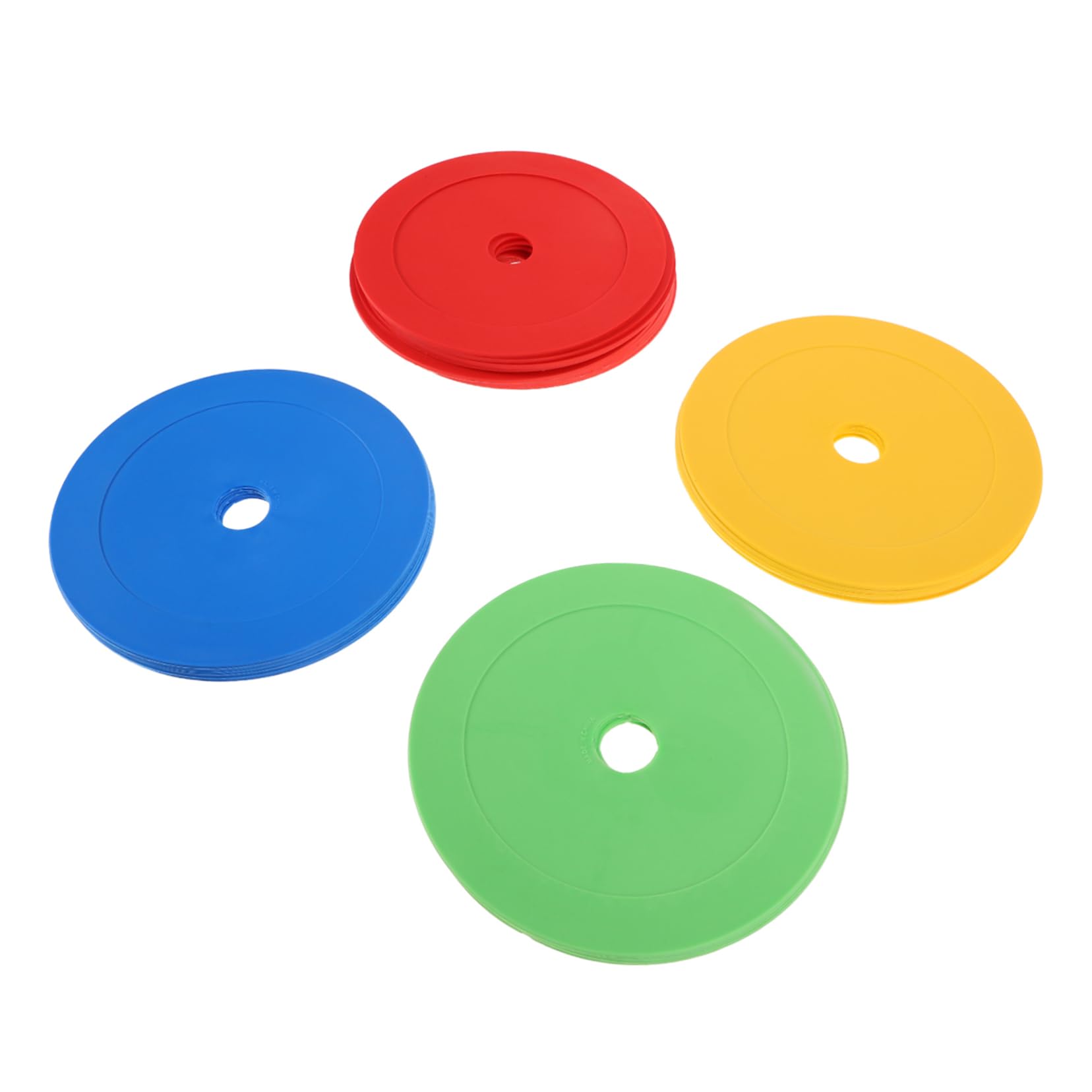 ifundom 25Pcs Soccer Training Discs Nonslip Agility Markers for Flat Cone Design for Speed Training for Soccer Basketball and Outdoor Activities