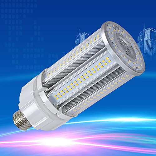 Lawind IP64 Waterproof LED Corn Light Bulb,63W Corn Bulb 5000K for High Bay Factory Warehouse Station Workshop Backyard Parking Lot Stadium Track Retrofit Indoor Outdoor,AC100-277V Input (E39, 63W)